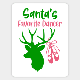 Santas Favorite Reindeer Dancer Magnet